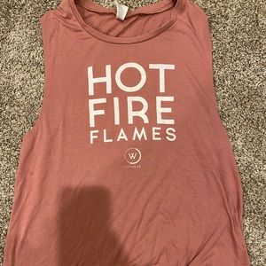 Whitney Simmons hot fire flames tank
